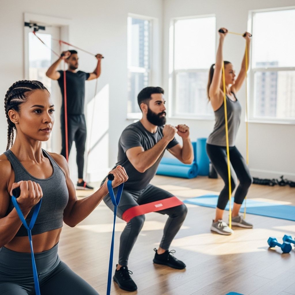 Portable fitness tools enhance muscle activation, mobility, and joint comfort.