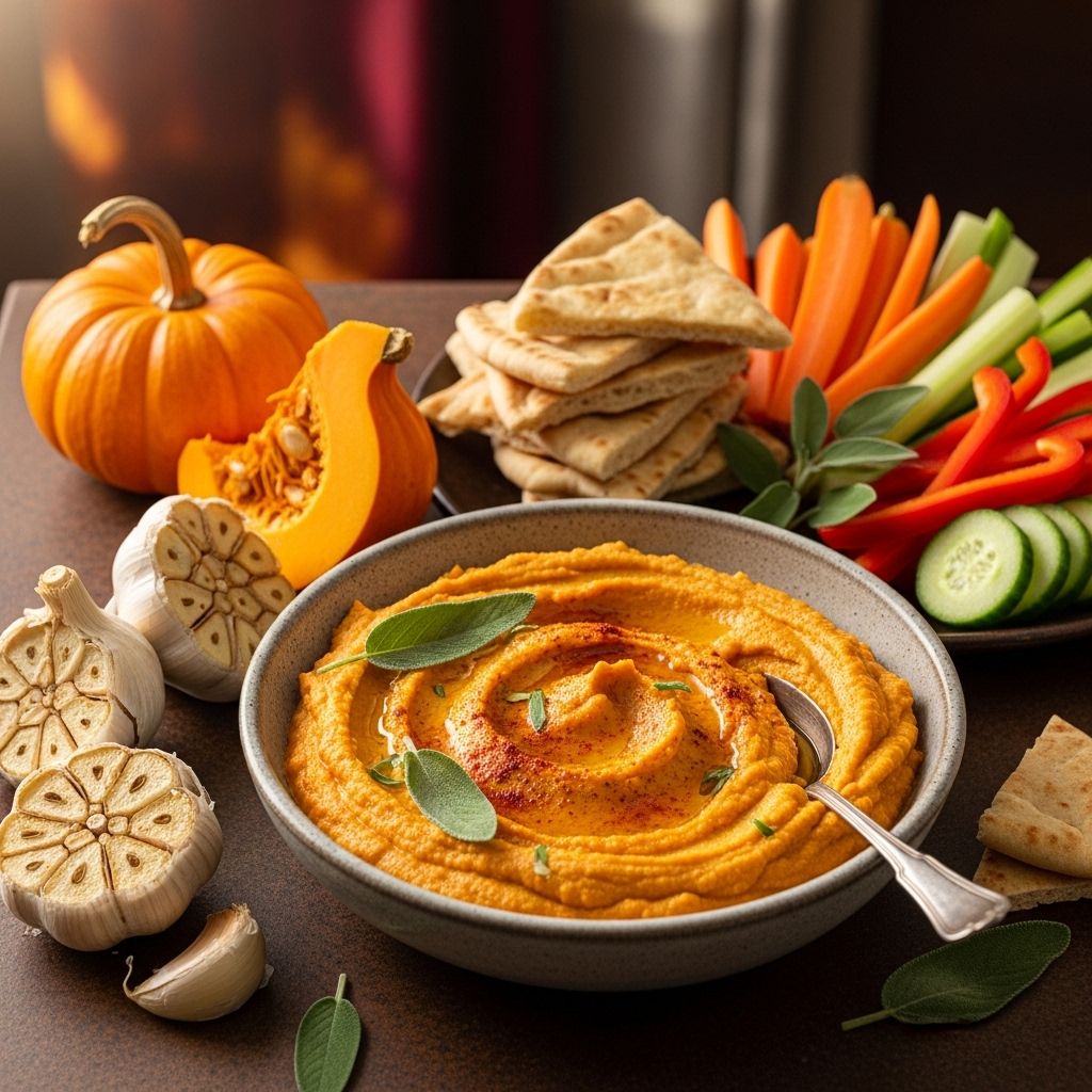 A velvety blend of chickpeas and toasted spices elevates snacking with cozy fall warmth.