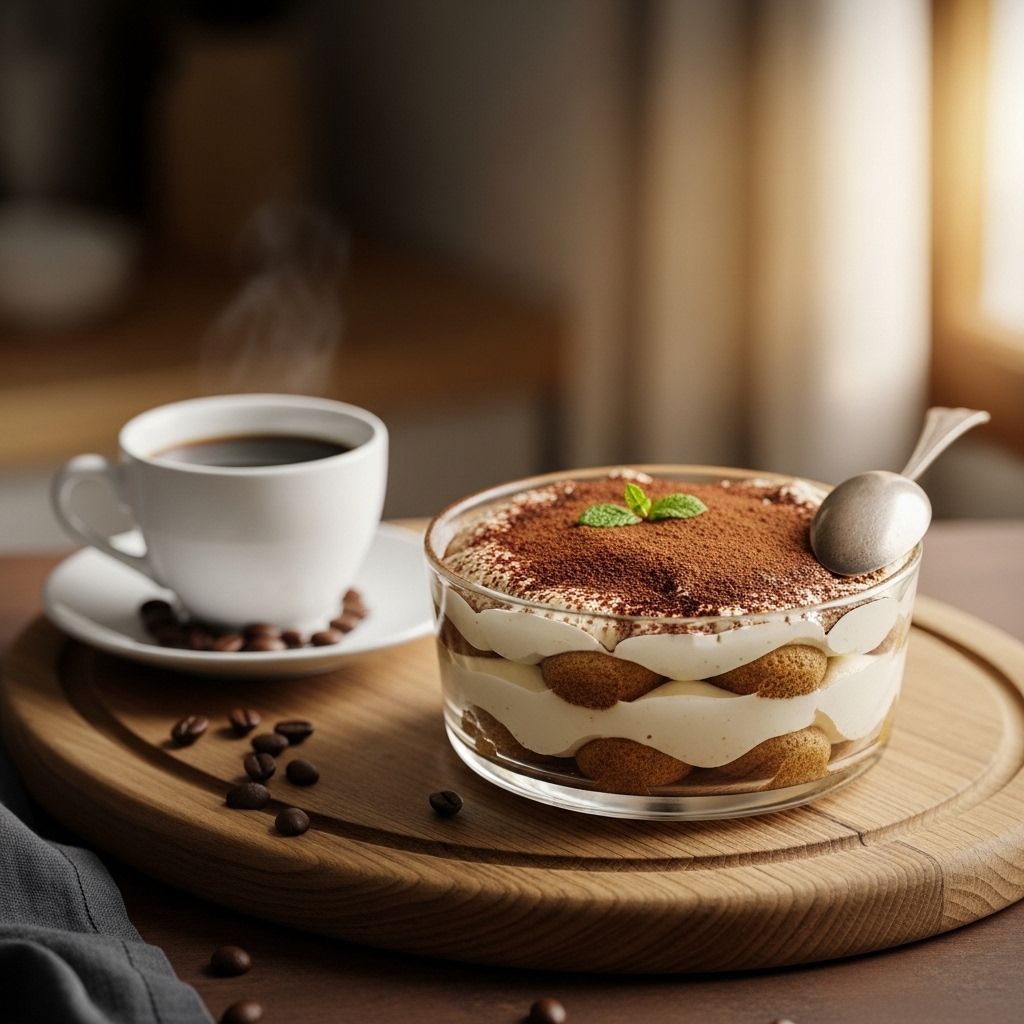Layers of espresso-soaked ladyfingers and mascarpone come together for effortless elegance.