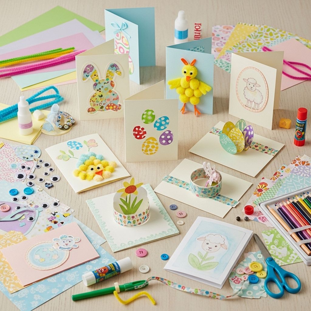 Turn simple supplies into heartfelt Easter greetings that bring joy to every recipient.