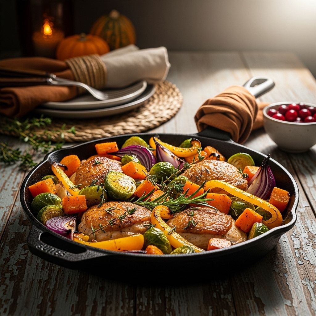 Savor autumn’s bounty with hearty meals that come together in a single skillet.