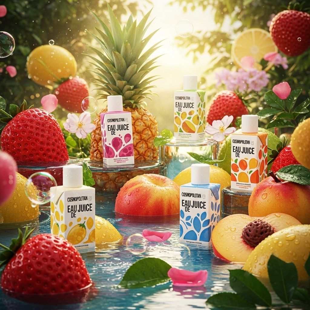 A playful line of four scents inspired by moods, stylish packaging, and the Cosmopolitan spirit — now fronted by Ashley Benson.