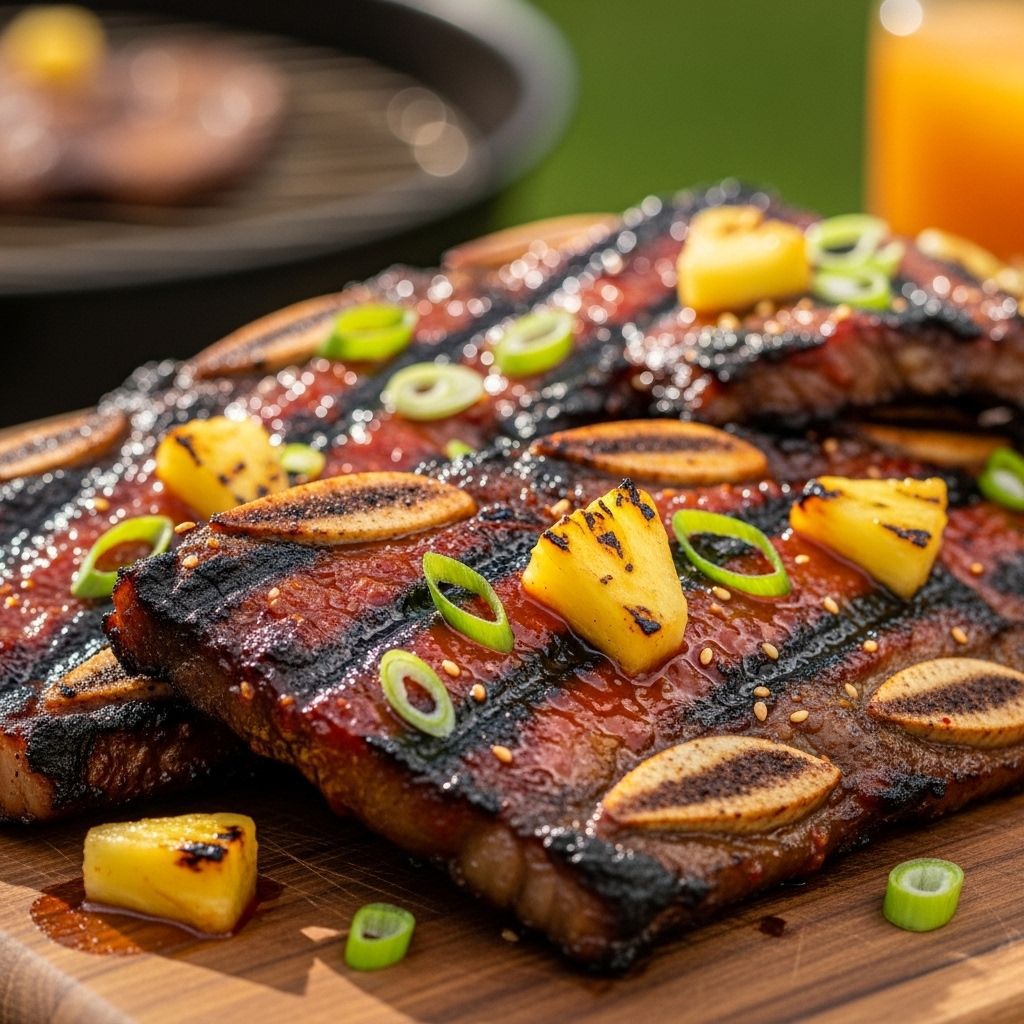 A tangy-sweet marinade that tenderizes meat and delivers bold Korean-inspired flavors.