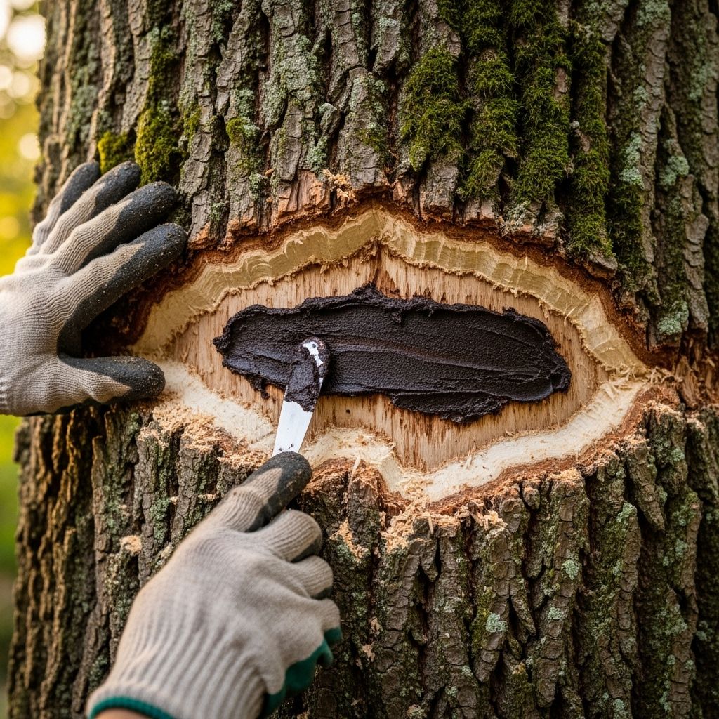 Comprehensive guide to treating tree wounds, preventing decay, and promoting long-term tree health