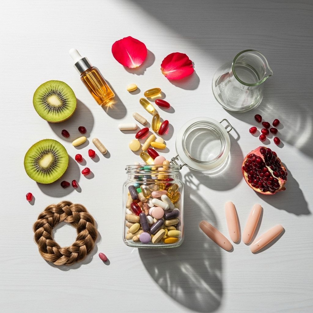 Explore the science behind top vitamins and nutrients that support healthy hair, glowing skin, and strong nails for lasting beauty.