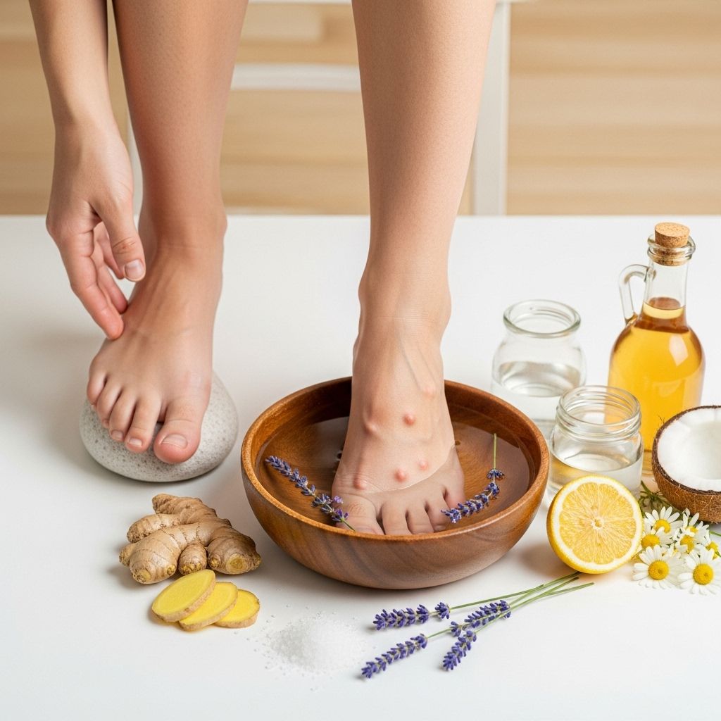 8 Effective Home Remedies To Treat Foot Lumps Gentle home treatments that reduce swelling and restore comfort to tired, achy feet.