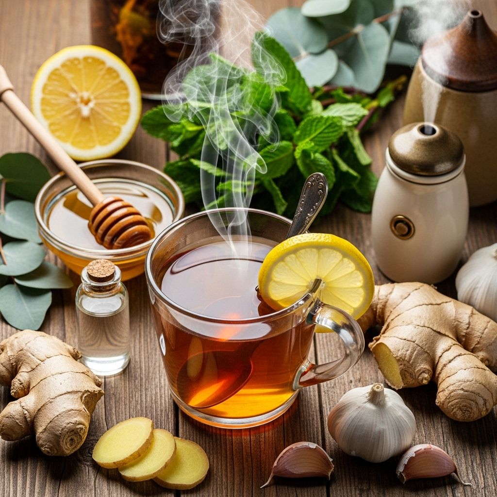 Spices, steam, and kitchen staples team up to clear airways and ease breathing.