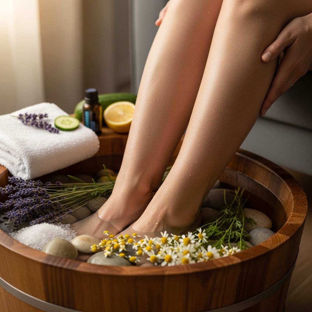 Revitalize fatigued lower limbs with simple, DIY treatments for all-day comfort.