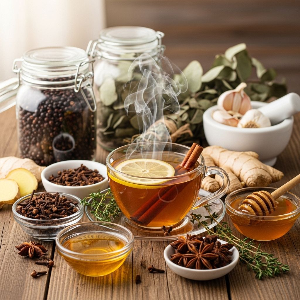 Traditional herbs and spices combine to ease irritation and support immune defenses.