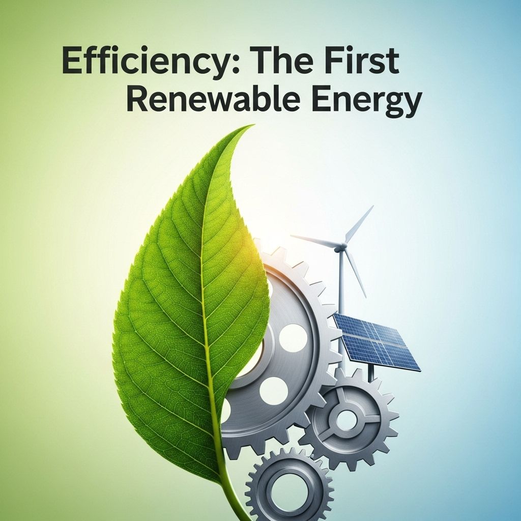 Efficiency: The First Renewable Energy Unlocking the transformative potential of energy efficiency as the foundation for sustainable progress.