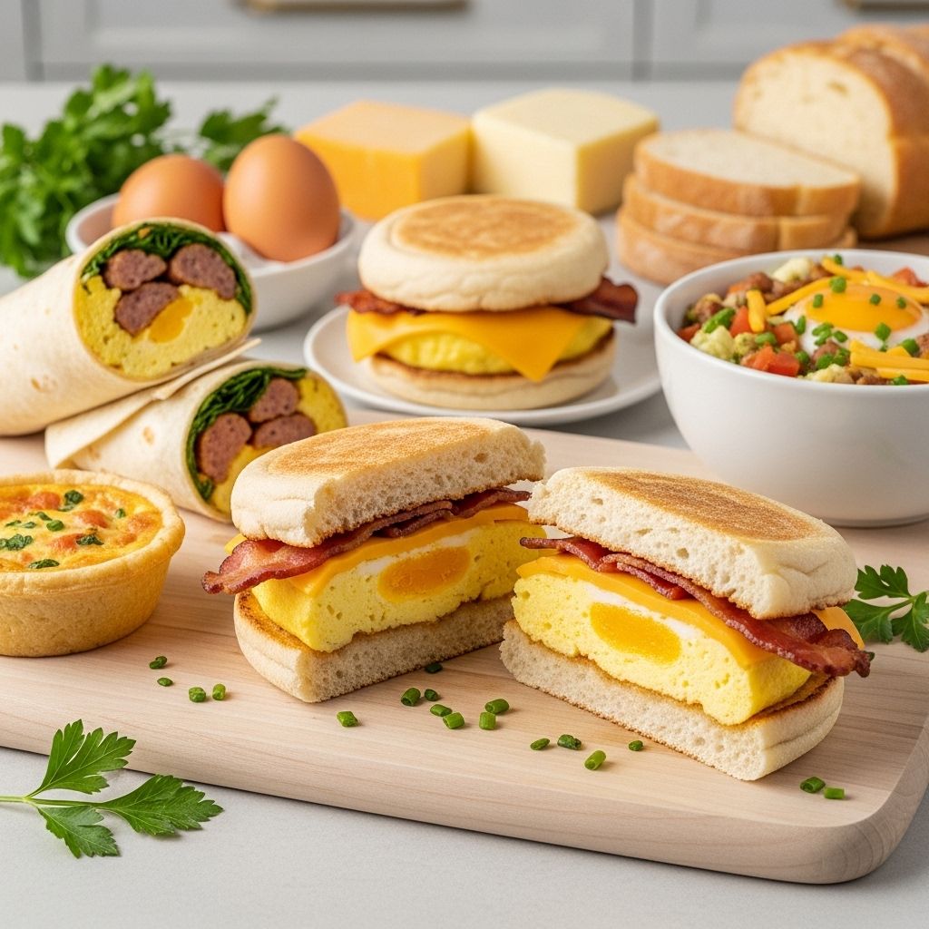 Master the art of delicious, nutritious, and make-ahead egg-and-cheese sandwiches for easy breakfasts every day.