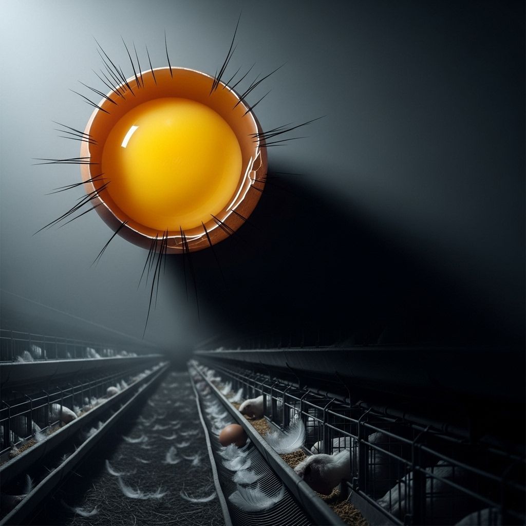 Egg Shortage: Unveiling the Cruel and Unsustainable System Behind Breakfast’s Staple Explore the drivers behind the ongoing egg shortage, the hidden cruelty in industrial egg farming, and why reform is essential for a more ethical, sustainable system.