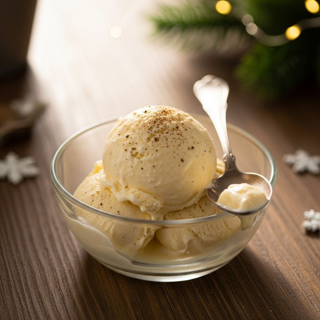 A velvety custard treat that brings nostalgic warmth to every festive gathering.
