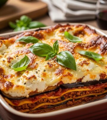 Garden-fresh comfort meets cheesy indulgence in a nutrient-rich, lighter dinner dish.