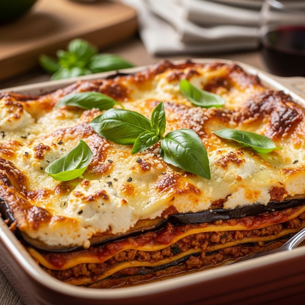 Garden-fresh comfort meets cheesy indulgence in a nutrient-rich, lighter dinner dish.