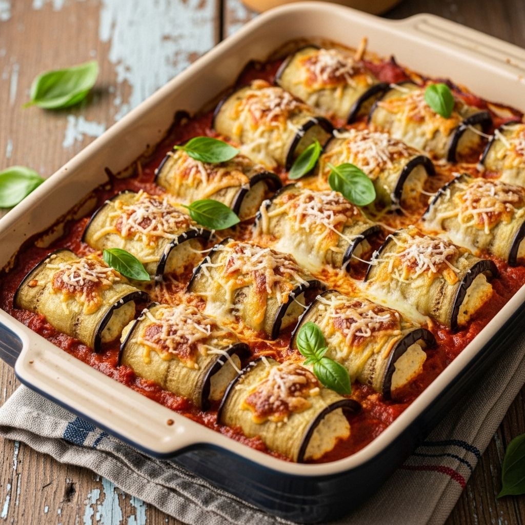 Creamy, cheesy layers come together in a simple meal perfect for cozy meatless nights.
