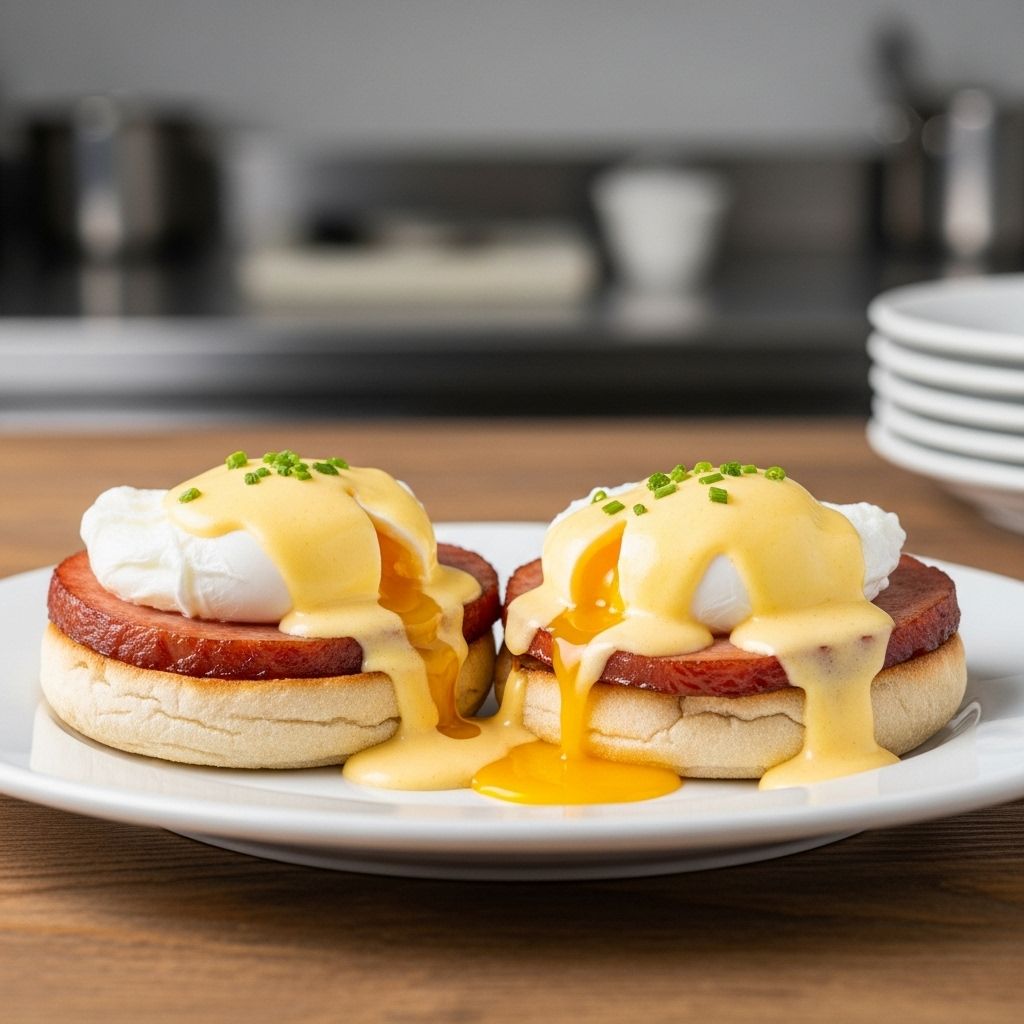 Get restaurant-quality poached eggs and creamy Hollandaise for an indulgent brunch.