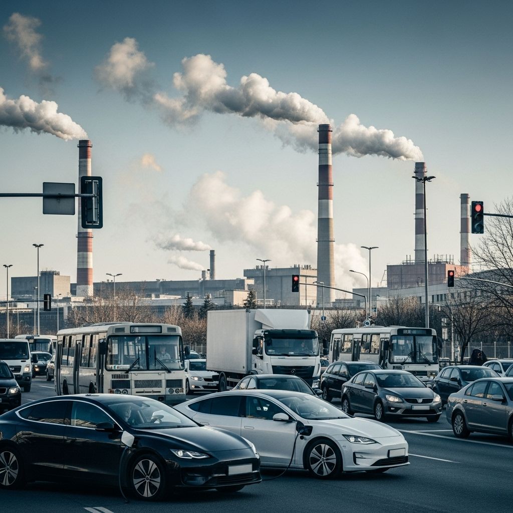 Electric vehicles reduce tailpipe emissions, but tackling pollution requires more than swapping engines.