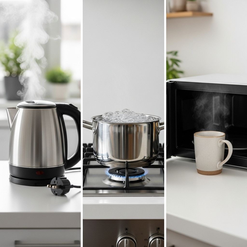 Electric Kettle vs. Stove vs. Microwave: What’s the Best Method to Boil Water? Choosing greener ways to boil water means considering efficiency, convenience, and environmental impact.