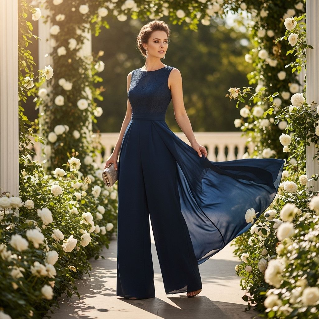 Step stylishly beyond the typical dress with elegant jumpsuits ideal for any wedding guest—formal, casual, or everything in-between.