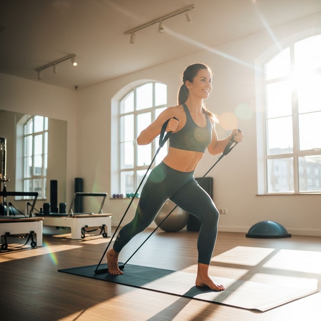 Element: Accelerated Pilates with Resistance Band Review & Guide Fuse movement and subtle tension for deeper muscle shaping and improved posture.