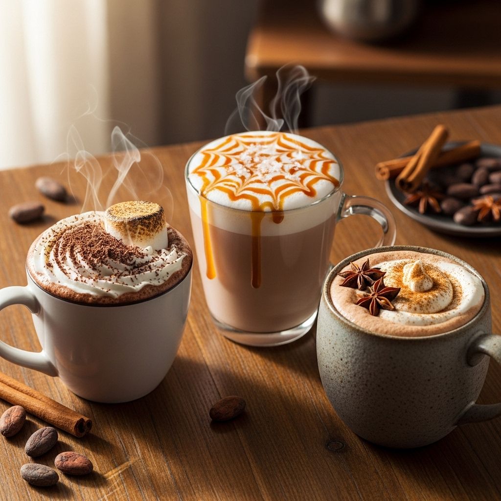 Elevate your next mug of chocolate with luxurious flavors drawn from simple ingredients.