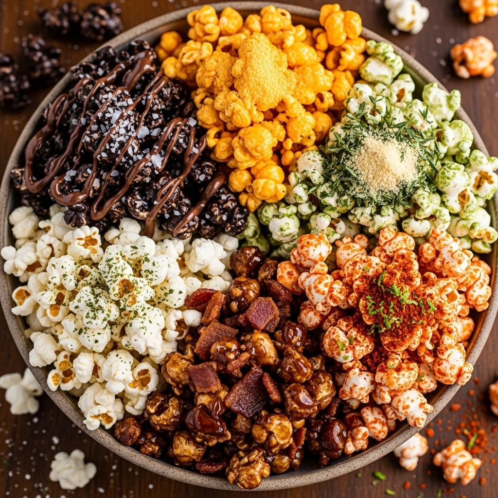 Turn corn kernels into gourmet snacks with bold twists and inventive seasonings.