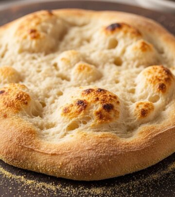 Homemade dough transforms into a tender, flavorful base that holds every topping flawlessly.