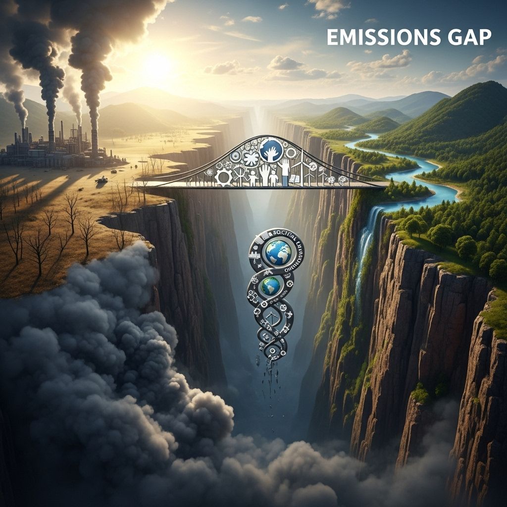 The Emissions Gap: Why Only Bold Societal Change Can Bridge It Exploring why rapid, systemic societal transformation—not incremental adjustments—is essential to close the global emissions gap and stabilize our climate.