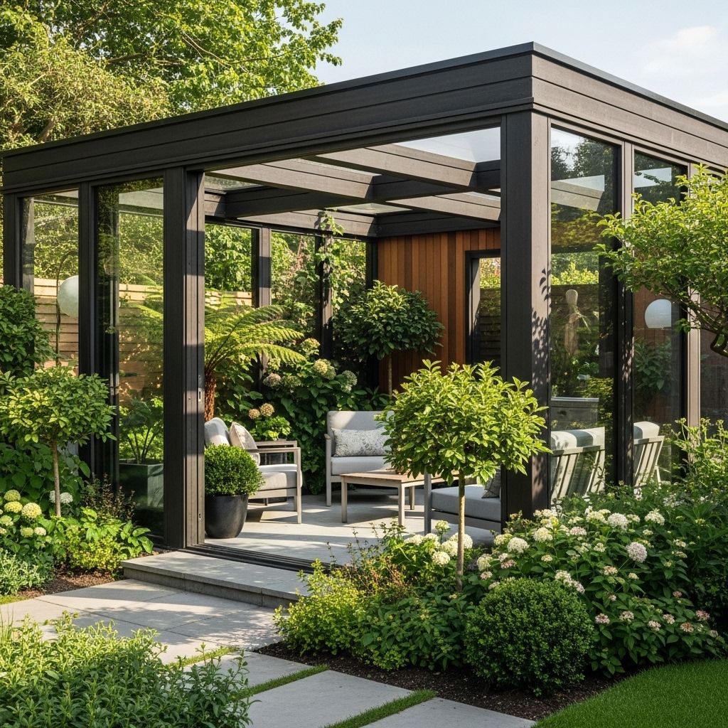 These additions offer privacy, shelter, and a warm feel for every backyard nook.