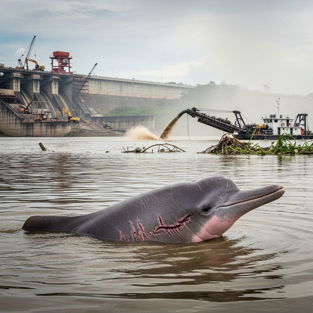 Endangered Amazon River Dolphins Face Escalating Threats From Dams and Dredging Amazon river dolphins, icons of South American biodiversity, are at risk from proposed dam projects and river dredging threatening their survival.