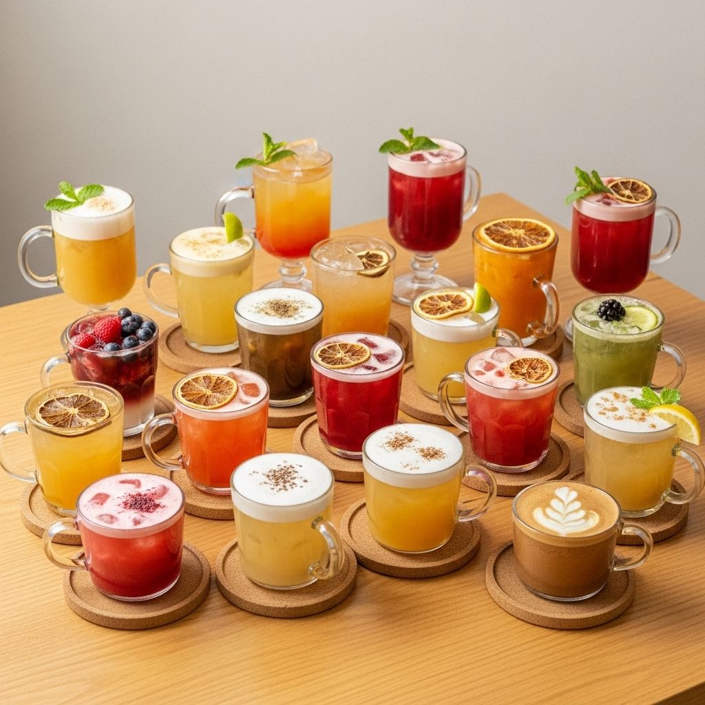 Herbal blends, fresh juices, and simple recipes deliver steady vitality without the crash.