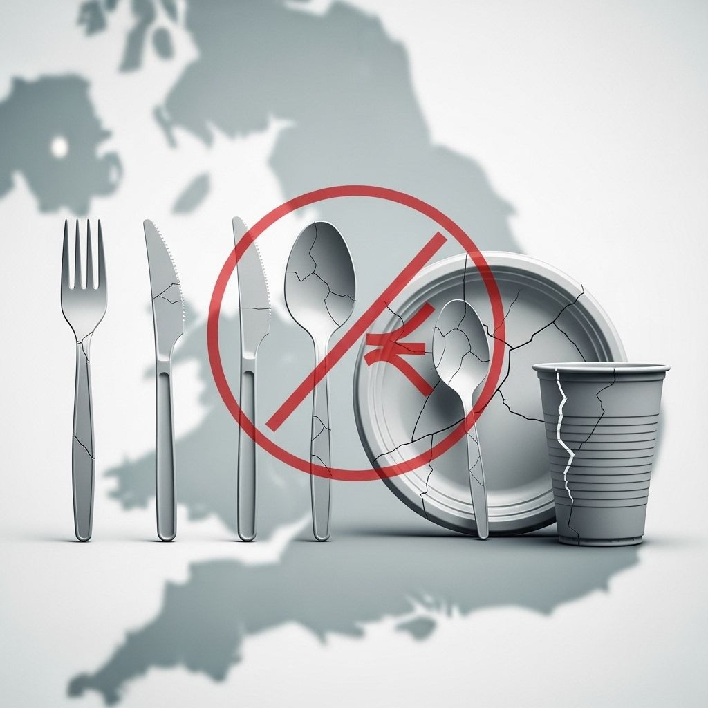 England’s Ban on Single-Use Plastic Cutlery, Plates, and More England takes major action to reduce plastic pollution by banning single-use plastic cutlery, plates, and other disposable items.