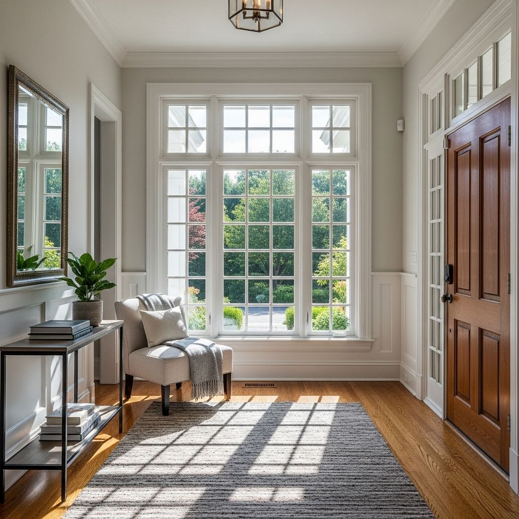Fill your foyer with natural light and style while preserving privacy and security.