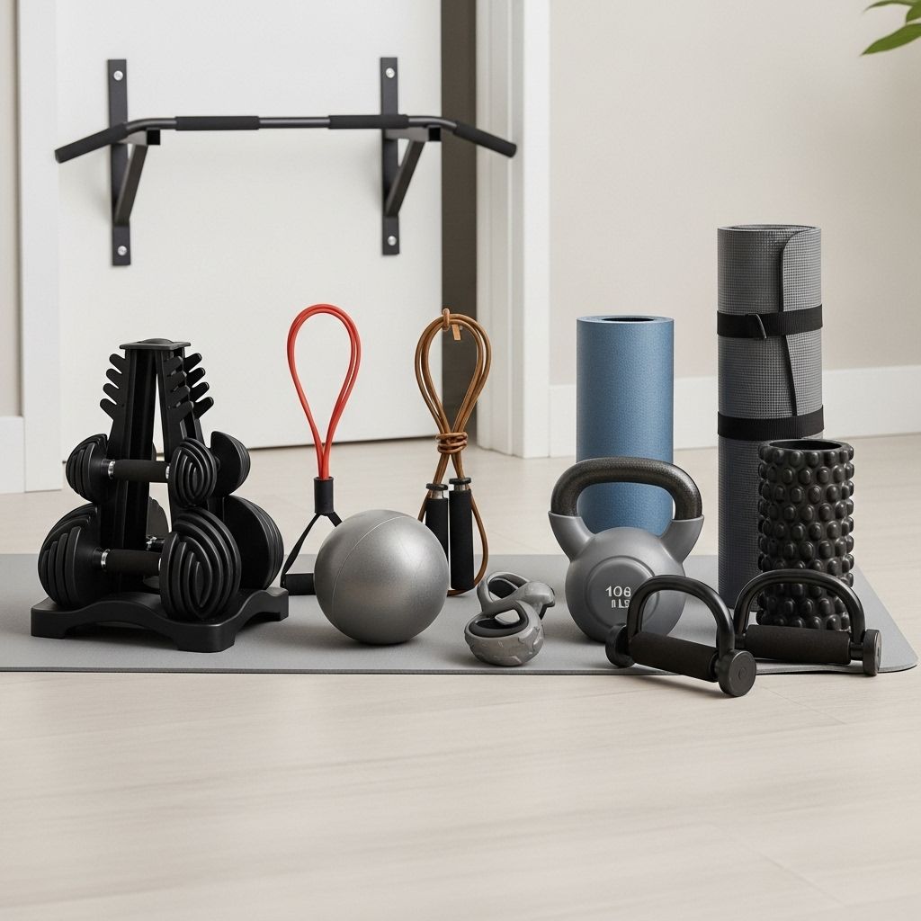 Transform small living spaces into personal gyms with simple, effective gear.
