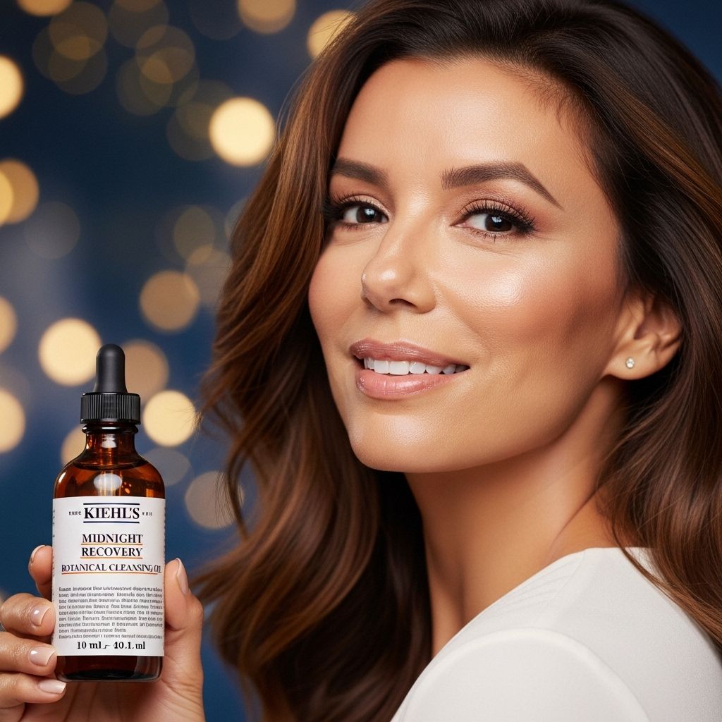 Discover how Eva Longoria achieves radiant skin with her go-to gentle cleansing oil and favorite skincare products.