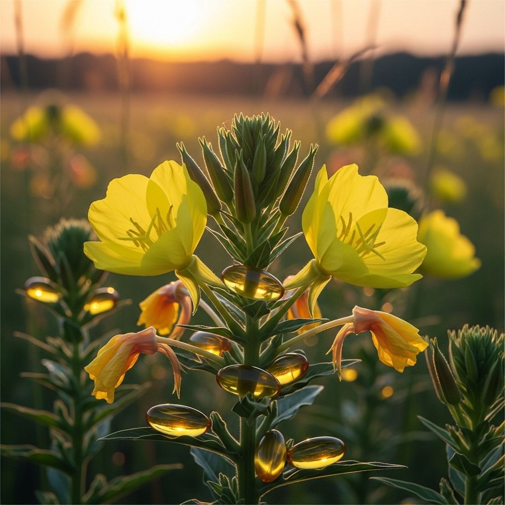 Evening Primrose Oil: Benefits, Side Effects & Uses A plant-based elixir that soothes inflammation and restores your body's natural harmony.