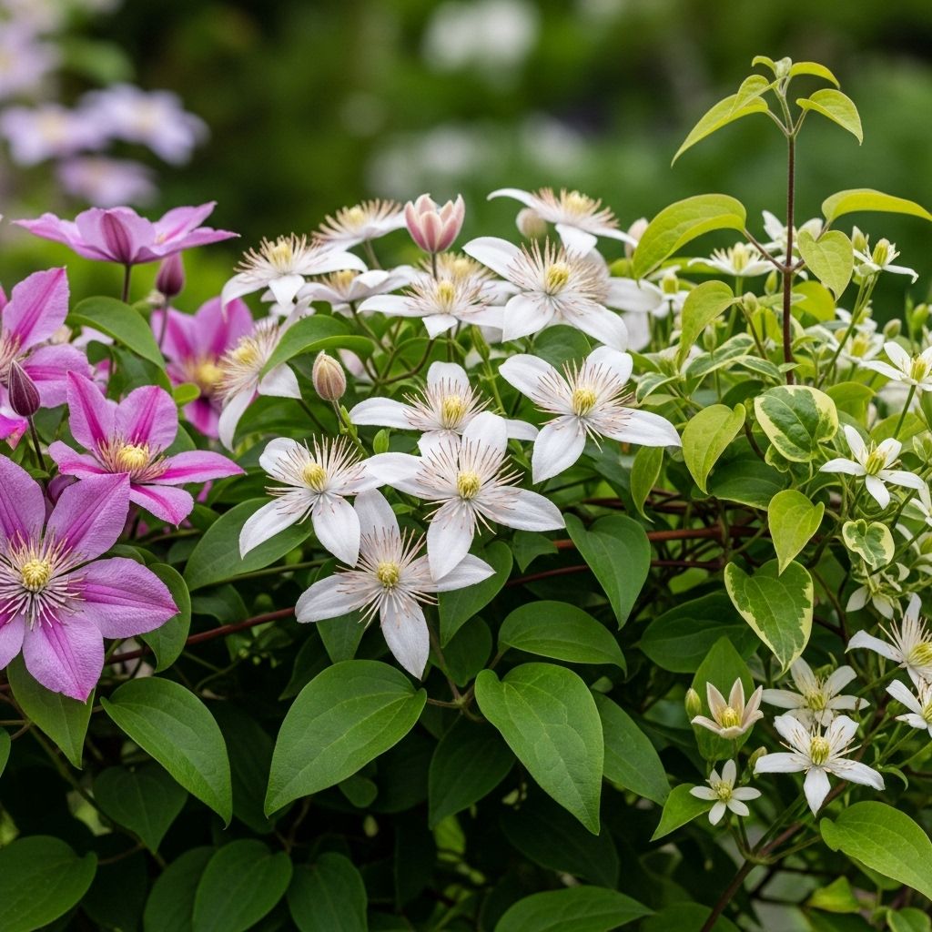 A vigorous climber bringing fragrant flowers and lush foliage for garden allure all year.