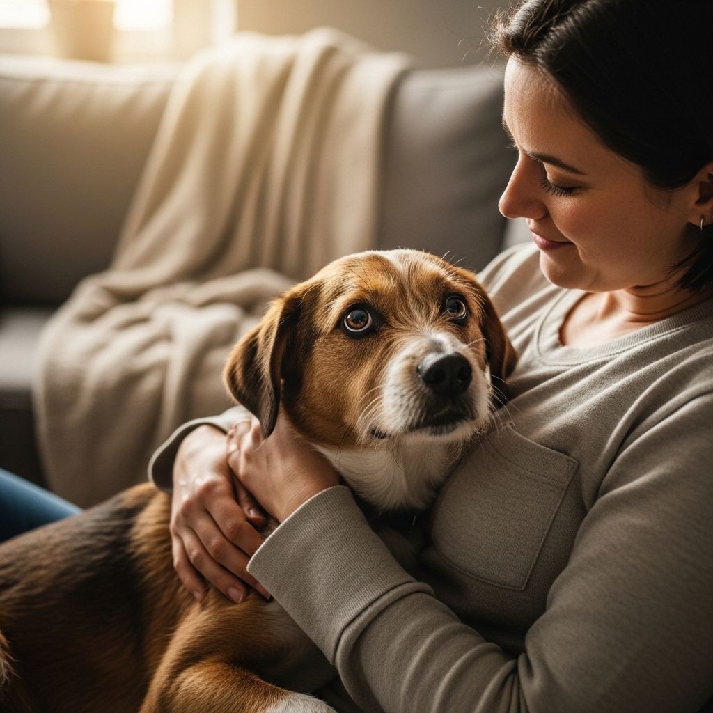 Patience and respect gradually turn a timid stray into a confident, loyal companion.