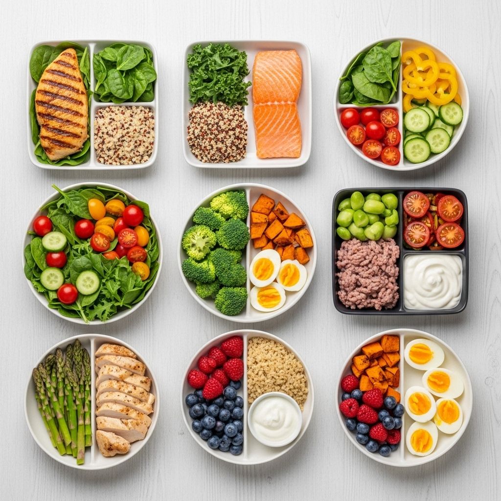 Balanced meals with tasty snacks show how healthy weight loss can be satisfying.