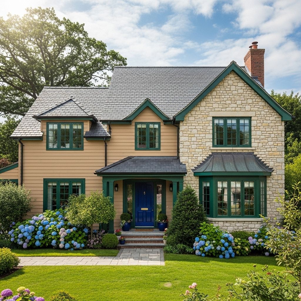 Tailored paint palettes blend architecture, lighting, and landscape for a standout facade.