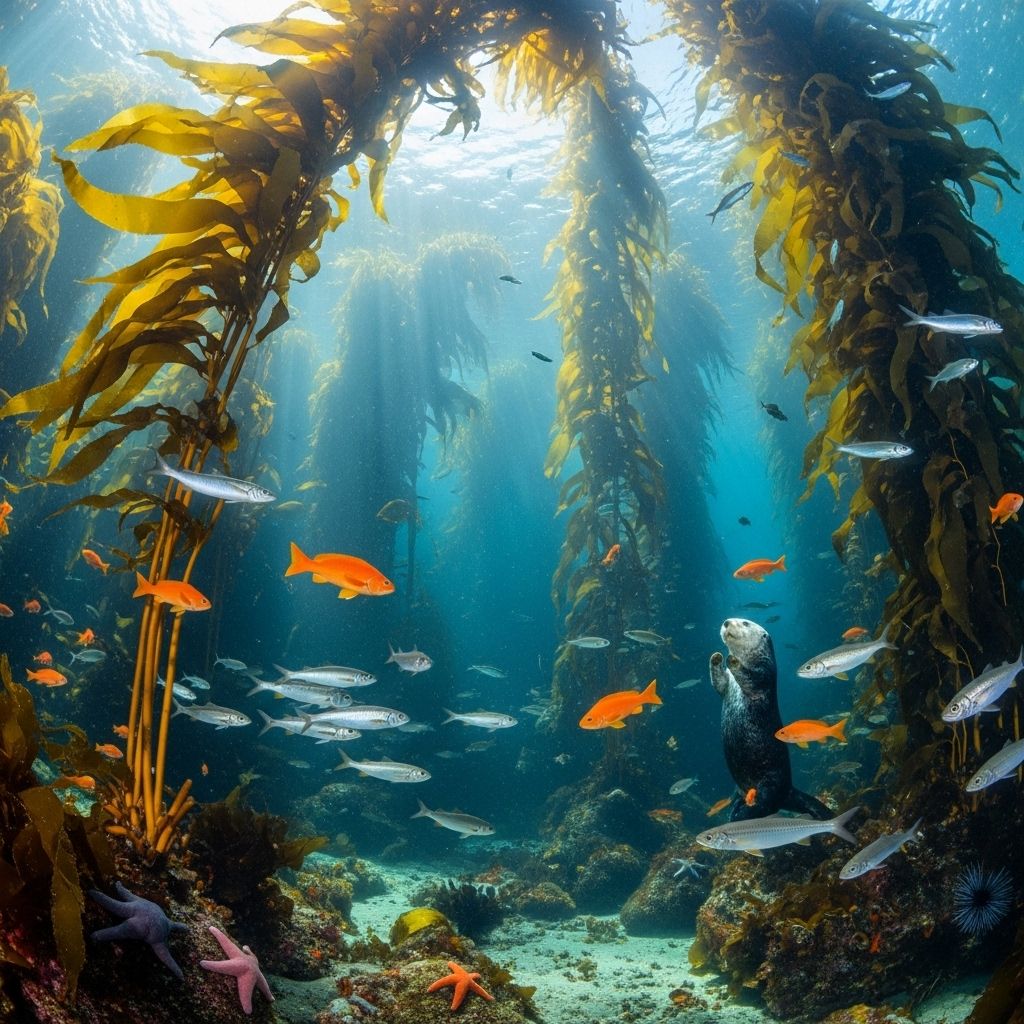 Explore the wonders and ecological significance of kelp forests, nature’s underwater rainforests supporting marine diversity.