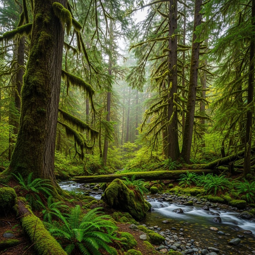 Discover the hidden wonders, rich biodiversity, and crucial climate role of North America’s temperate rainforests.