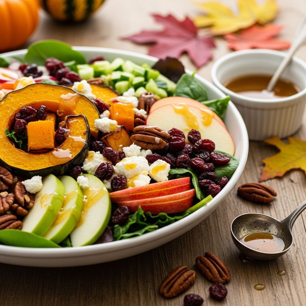 Savor the fresh flavors of autumn produce with these creative and healthy fall salad inspirations.