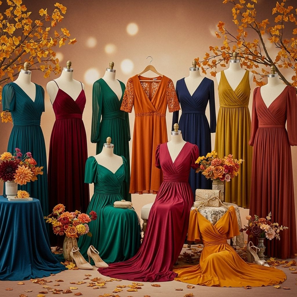 Discover 2024’s chicest fall wedding guest dresses with rich colors, elegant fabrics, and styles for any autumn celebration.