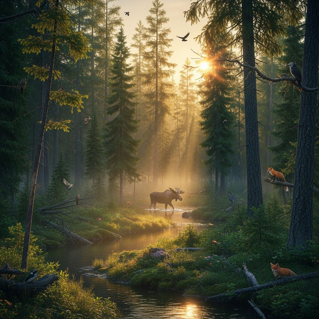 Discover the wonders of the boreal forest, from its thriving wildlife and vast carbon stores to its crucial role in maintaining global ecological balance.