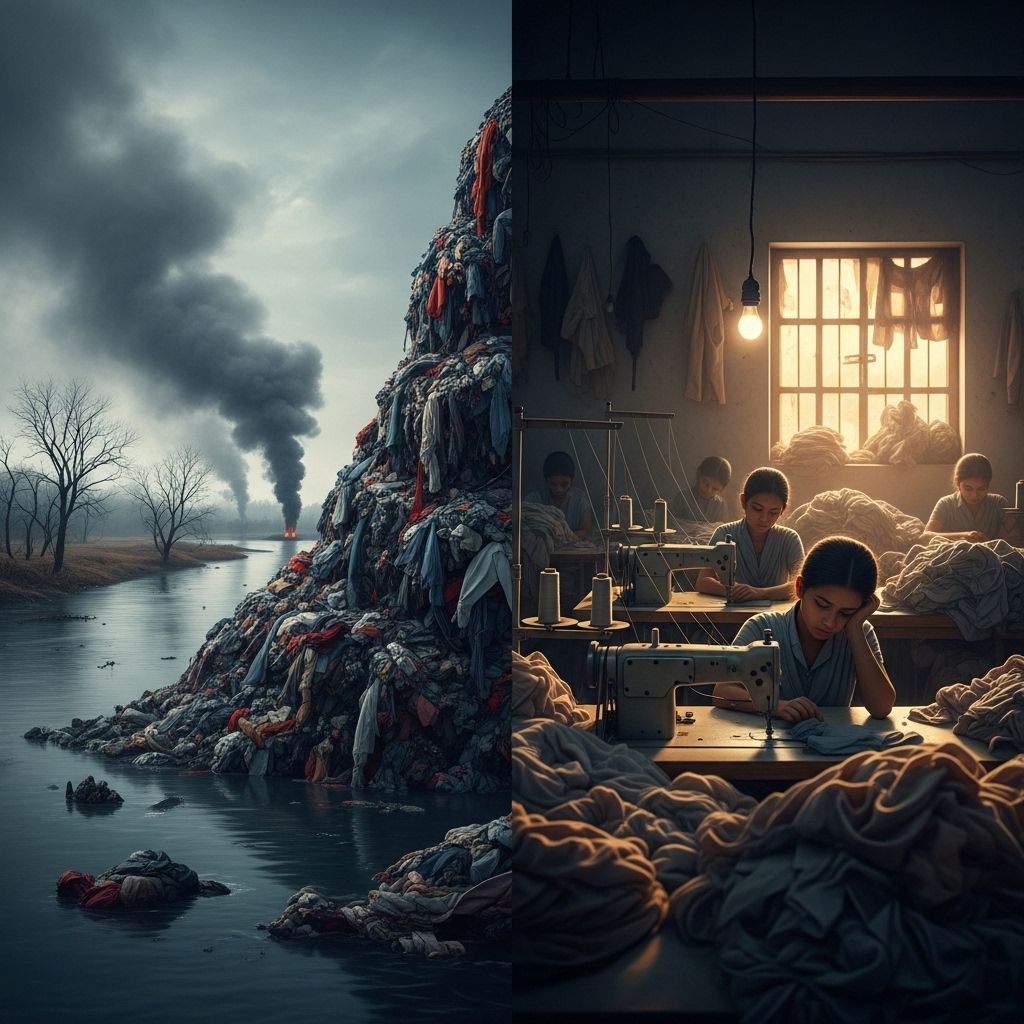 Fast Fashion: Environmental and Ethical Crisis in the Global Clothing Industry Unmasking the hidden costs of fast fashion on our planet, people, and industry with comprehensive statistics and solutions.