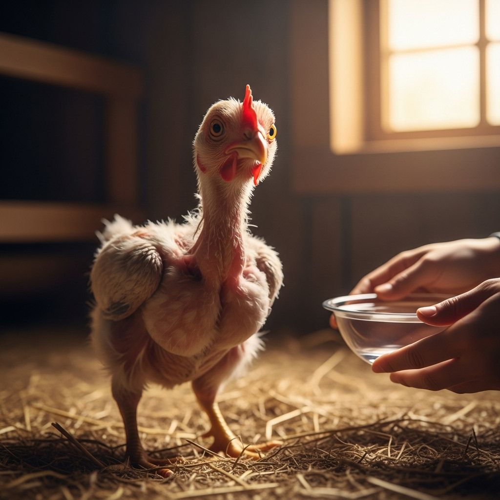 One neglected chicken’s tale of survival, hope, and an astonishing transformation that will warm your heart.