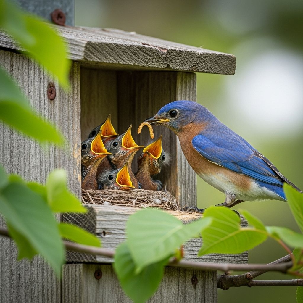 Discover how supplemental feeding helps bluebird nestlings build immunity and survive parasitic threats throughout the breeding season.