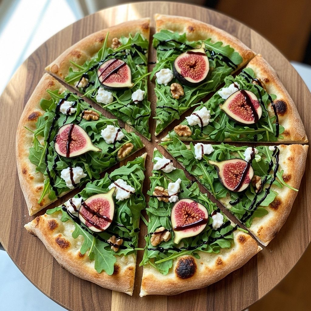 Sweet figs and peppery arugula blend into a delicious harmony on a crispy homemade crust.